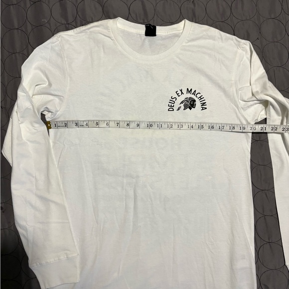 Deus Ex Machina Off White Long Sleeve Crew Neck Tee - Picture 9 of 11